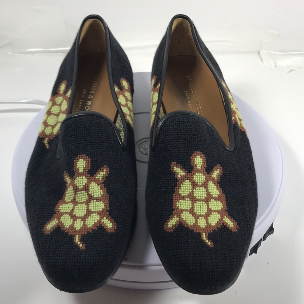 Stubbs and Wootten turtle slippers loafers 9B